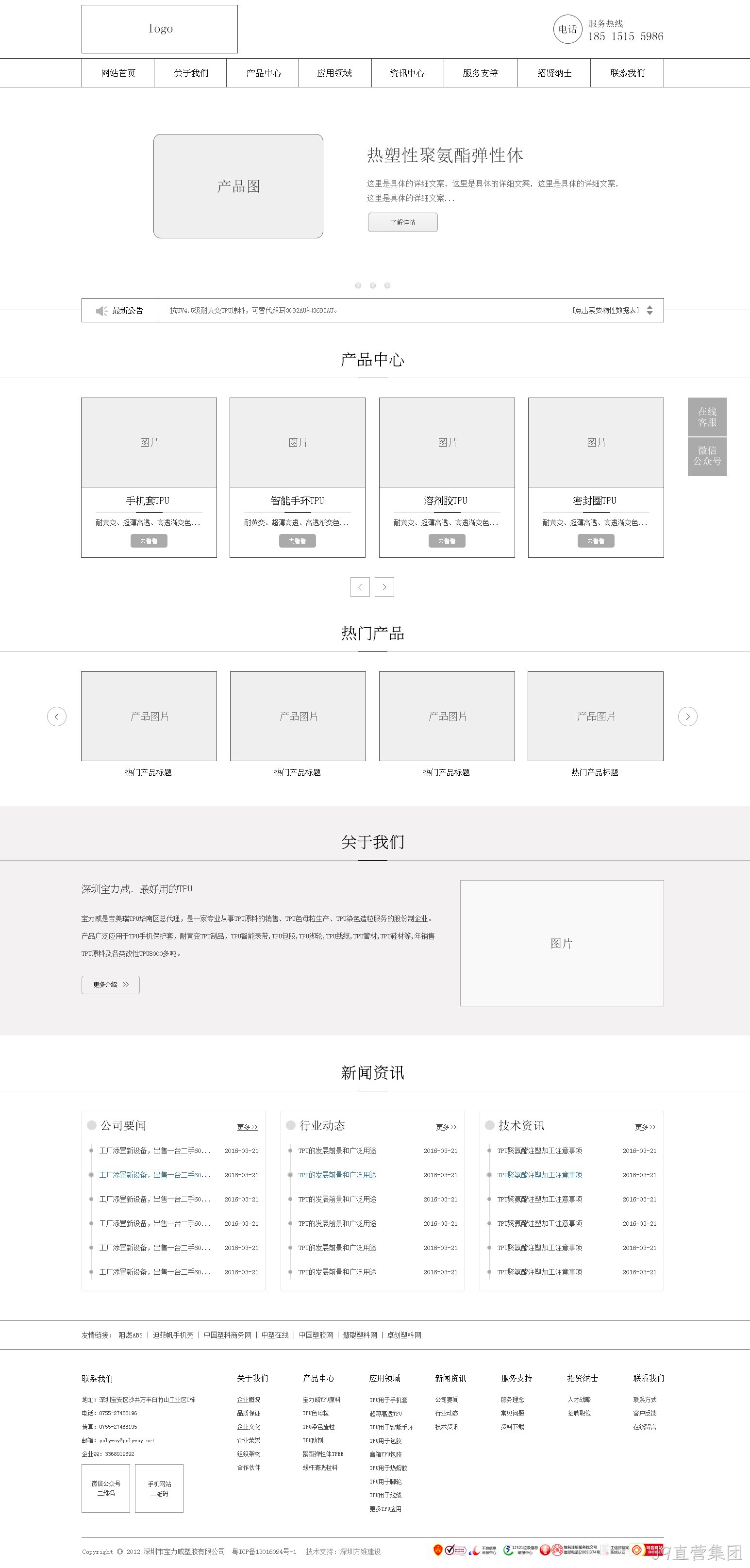网站原型图