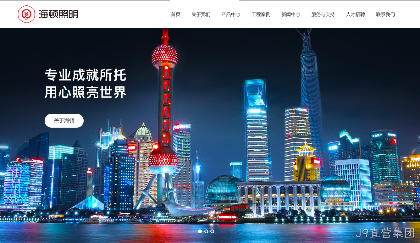 照明网站设计图